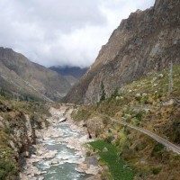 View of the Urubamba River Inca Trail