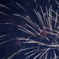 Fireworks display during New Year's celebrations
