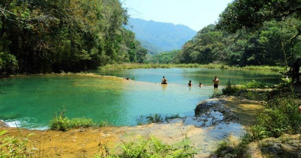 Semuc Champey pools Natural pools at Semuc Champey, Guatemala
