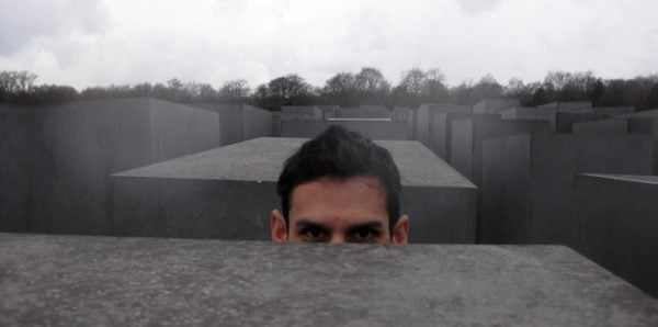 Norbert at the jewish Memorial in Berlin