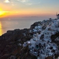 Sunset at Oia, Santorini