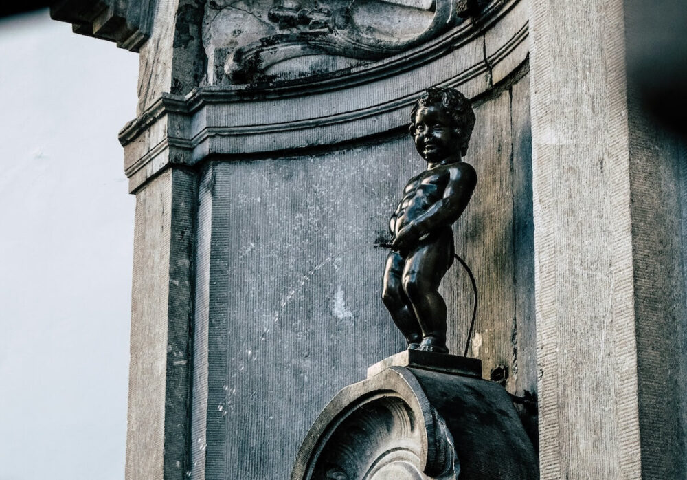 Manneken Pis in Brussels, Belgium