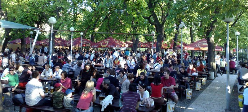 Park Cafe in Prague, Czech Republic