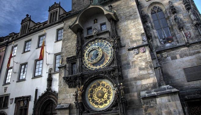 Old Town Square Astronomical Clock in Prague