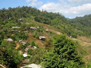 Arriving to the Lahu Tribe Village in Chiang Mai