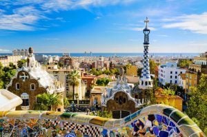 Barcelona's view from Parc Guell