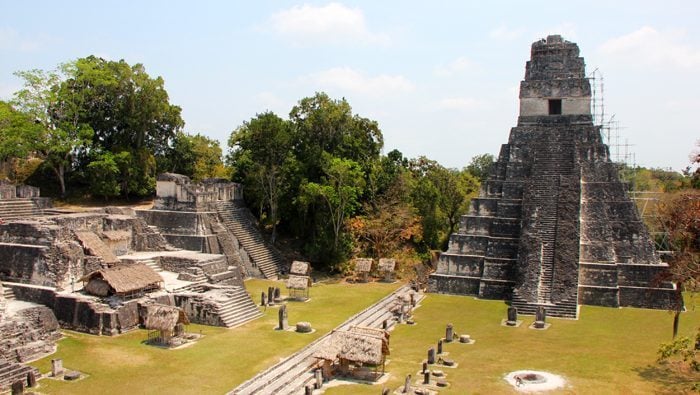 Grand Plaza and Temple I Tikal Guatemala