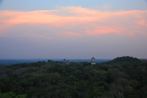 Tikal Sunset A view of Tikal sunset in Guatemala