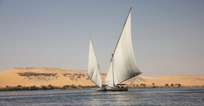 Felucca Aswan, Egypt