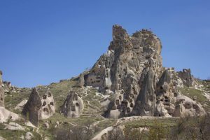 Uchisar Castle in Cappadocia, Turkey