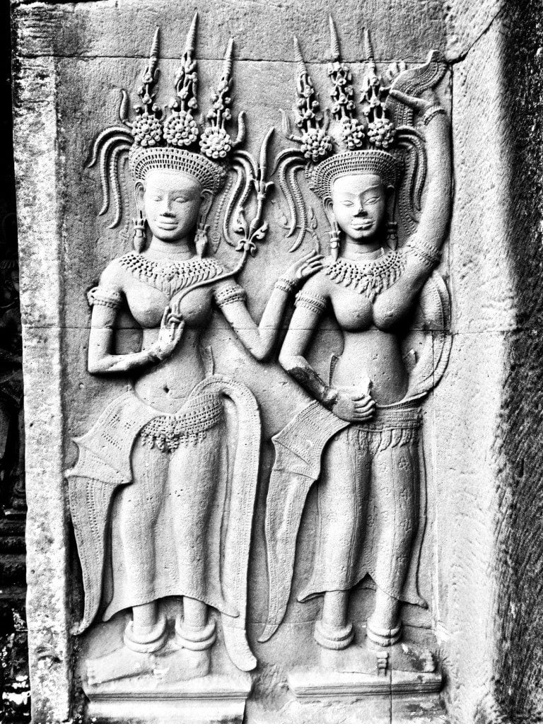 Devatas in Angkor Wat