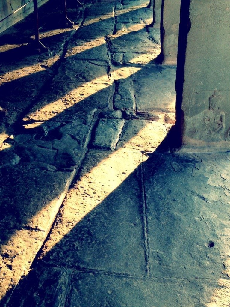 Columns and Shadows at Angkor Wat