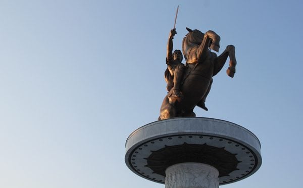 Alexander the Great Statue in Skopje