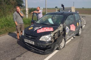 Just after the accident