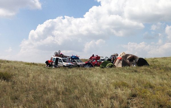 camping in Kazakhstan