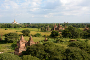 Bagan view from the Temple Roof