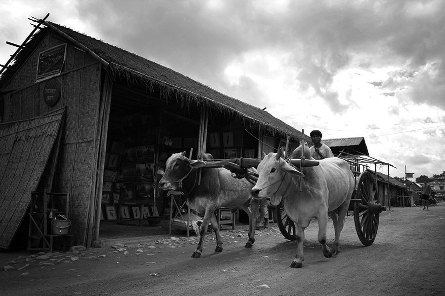 Carriage at Inle Lake in Myanmar