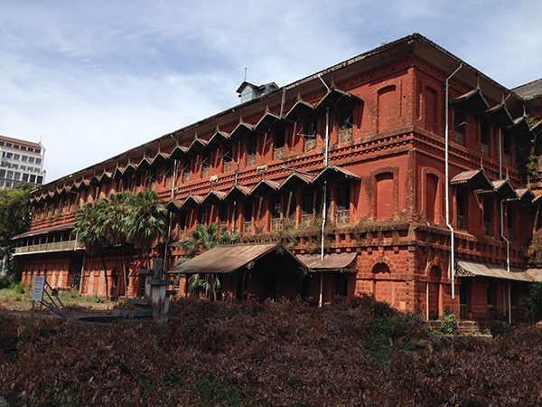Abandoned building in Yangon, Myanmar