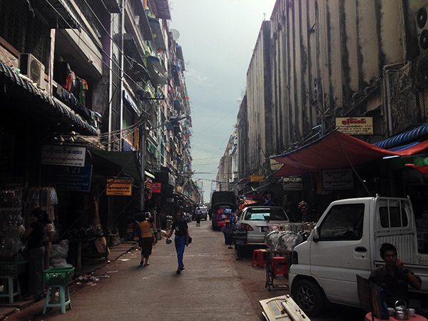 Alley in Yangon, Myanmar