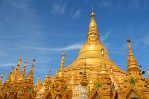 Shwedagon Pagoda in Yangon, Myanmar