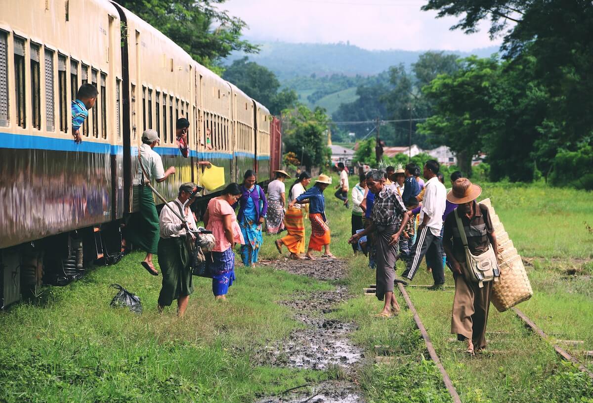 Train Transportation in Myanmar