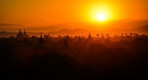Sunset in Bagan, Myanmar - South East Asia