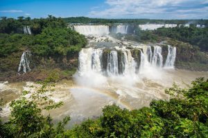 View of Iguazu Falls from both sides