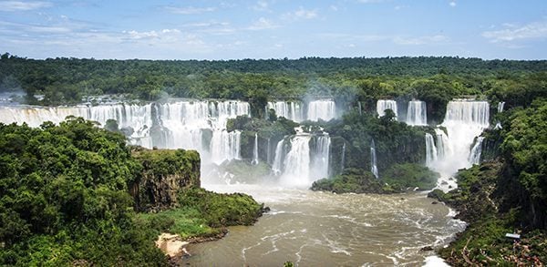 Iguazu Falls in Brazil and Argentina