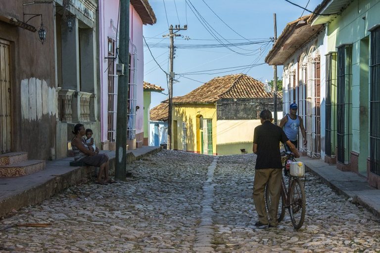 A typical daily scene in Trinidad, Cuba