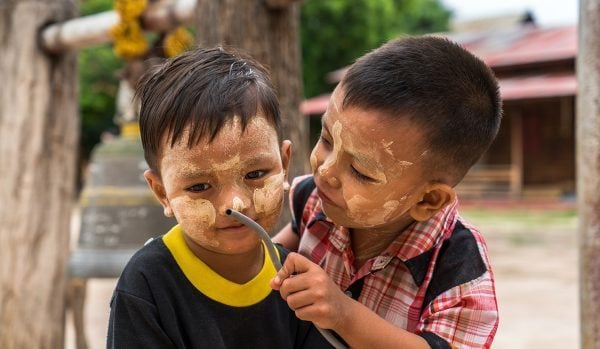 Kids from Bagan, Myanmar