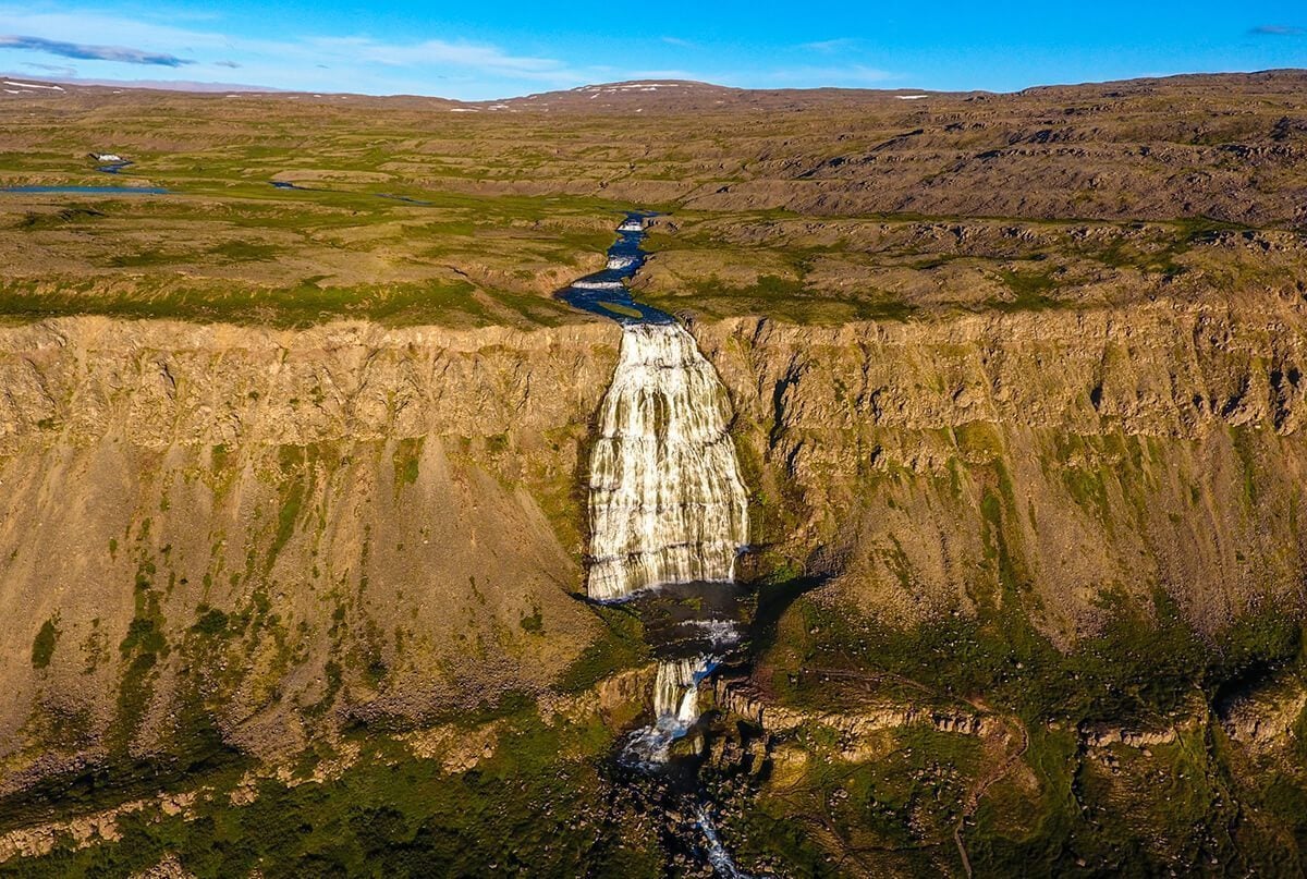 Dynjandi Waterfall in the Icelandic Westfjords