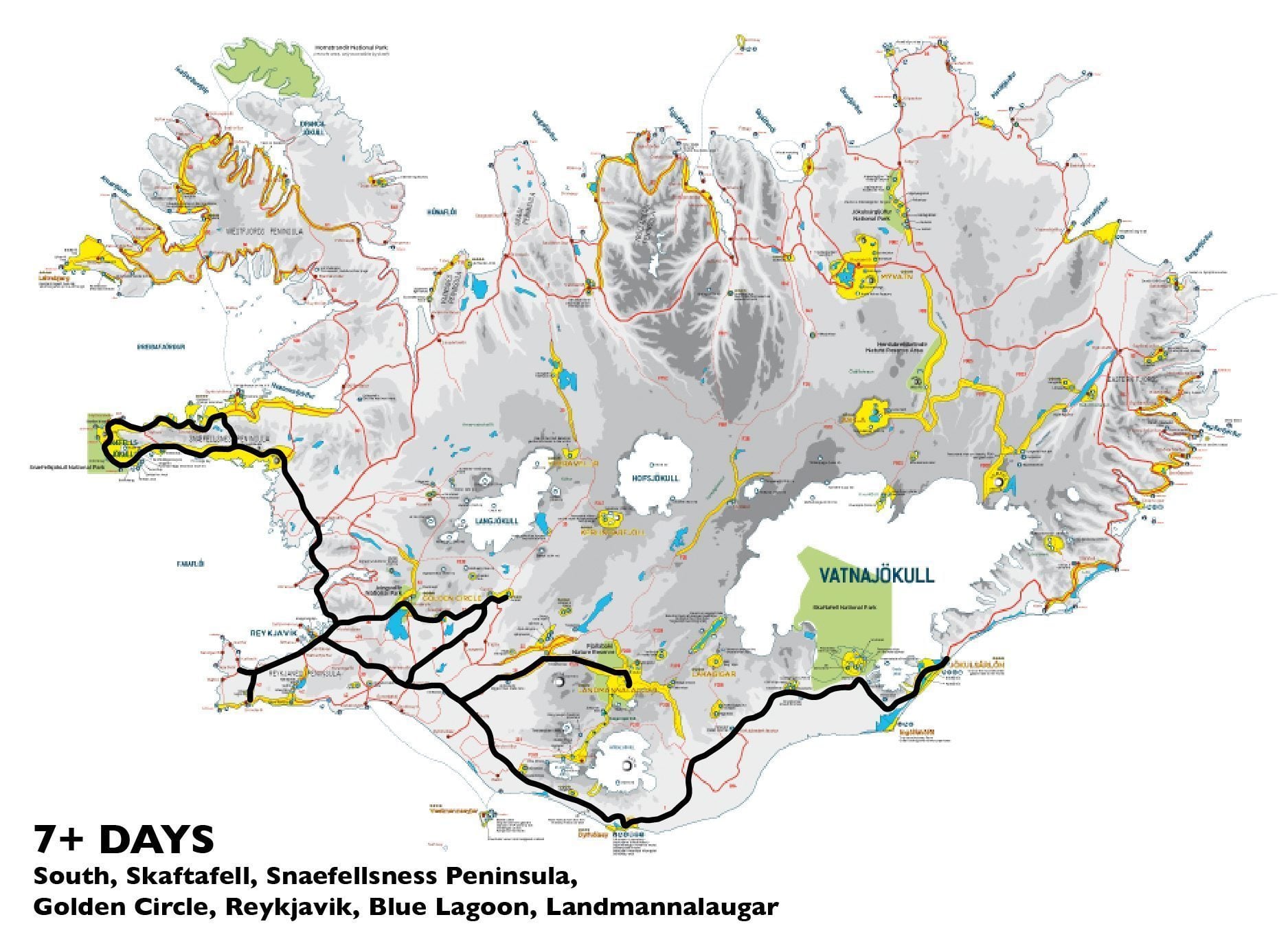 Trip for seven days in Iceland