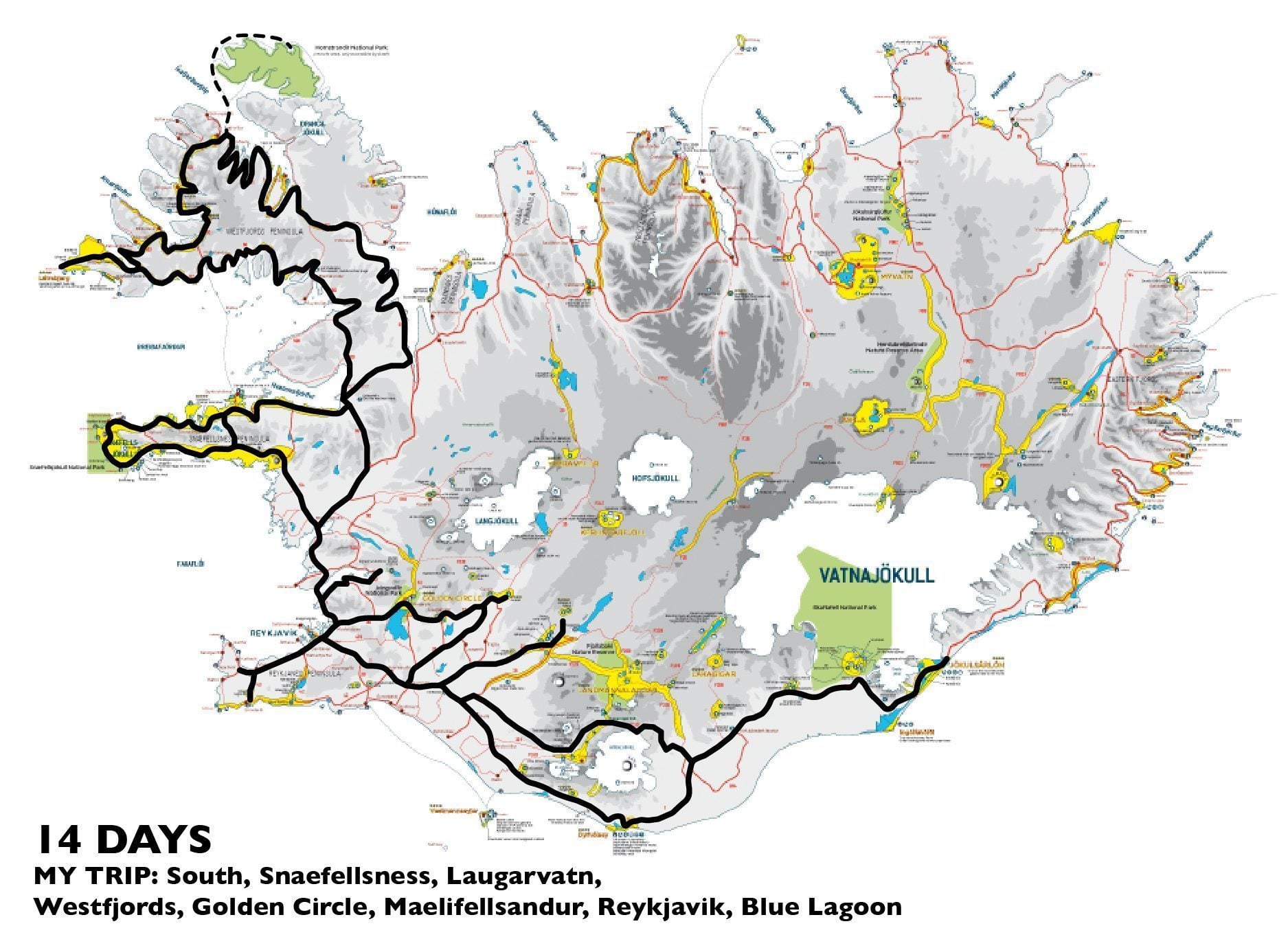 My trip with 14 days in Iceland