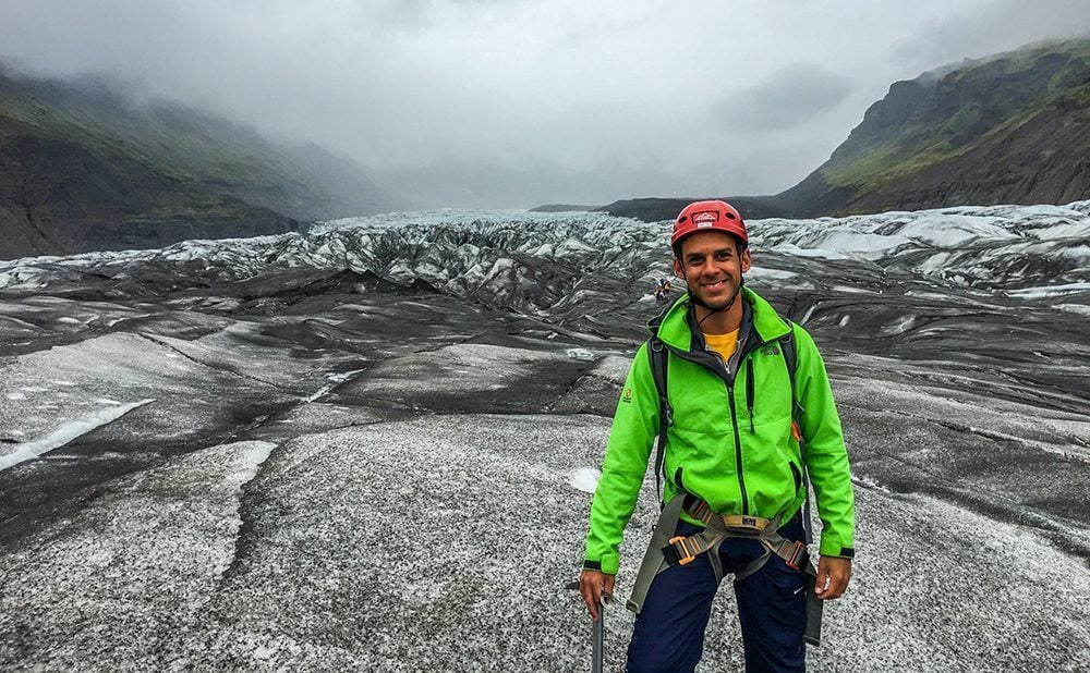 Norbert at Svinafellsjokull Glacier, Iceland