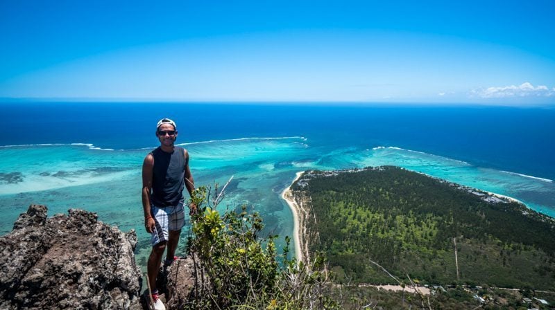 Norbert at the top of Le Morne