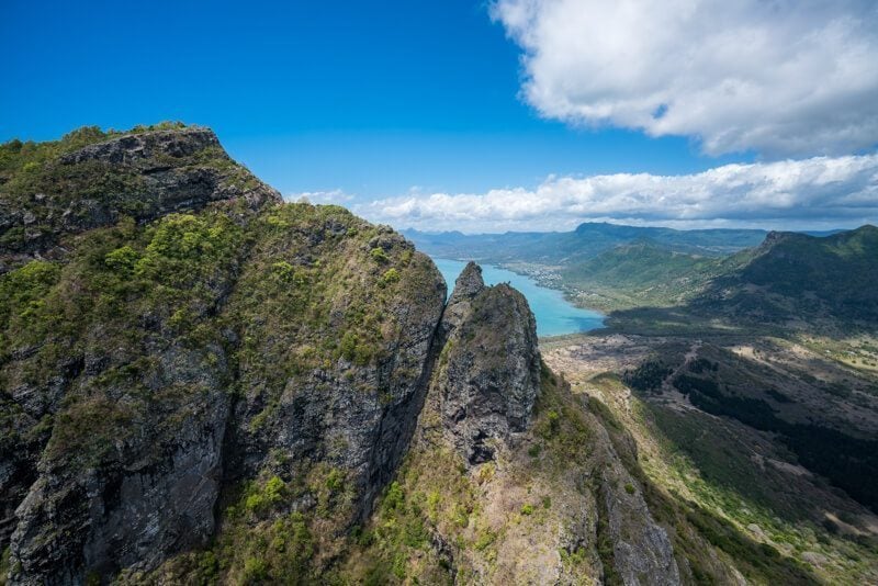 A Close up view of Le Morne, Mauritius