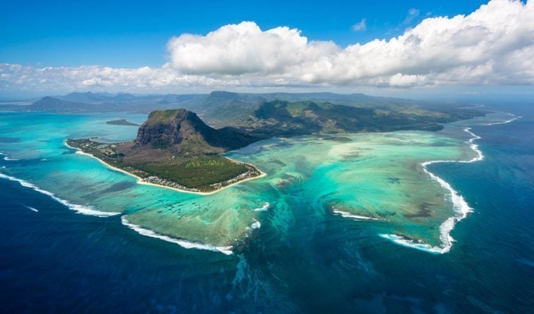 The Underwater Waterfall in Mauritius