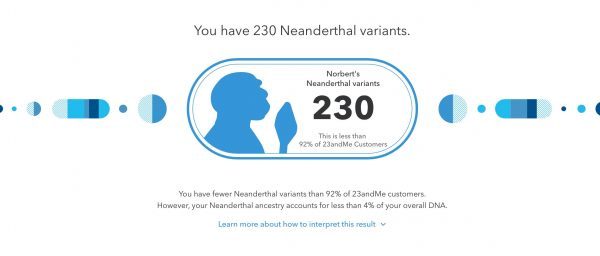 Neandertal Ancestry 23andMe