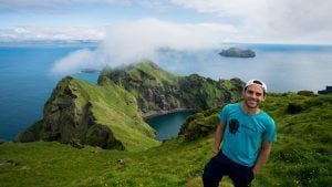 Norbert at Heimaey Island, Iceland