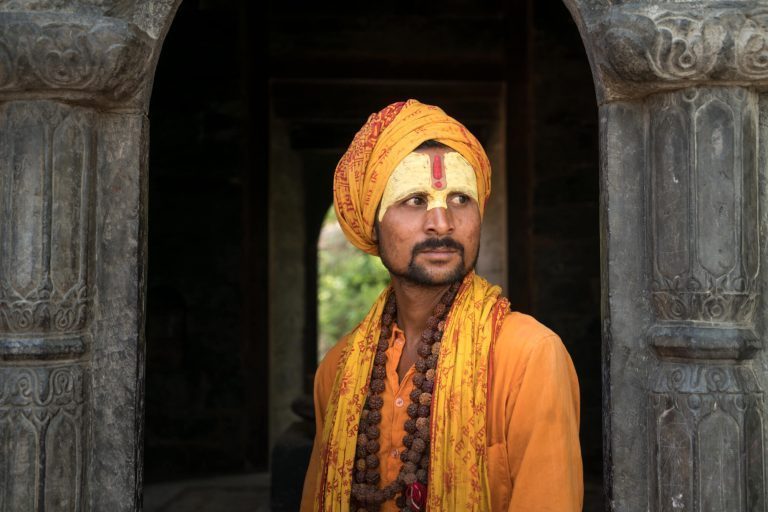 A sadhu at Pashupatinath Temple