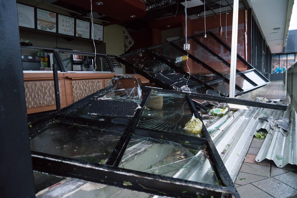 Subway destroyed after Maria