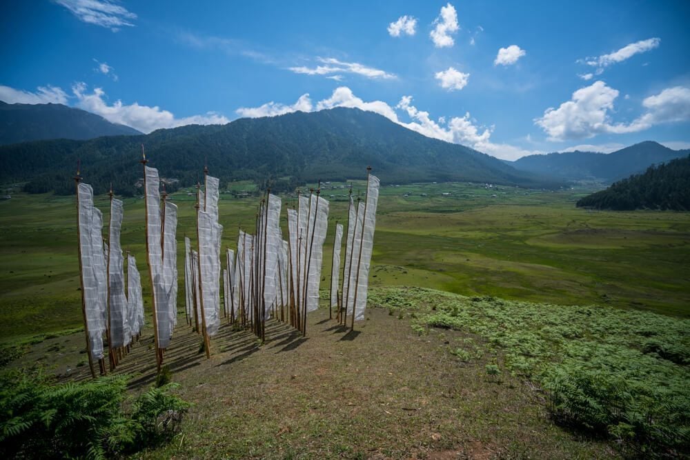White Flags in Bhutan
