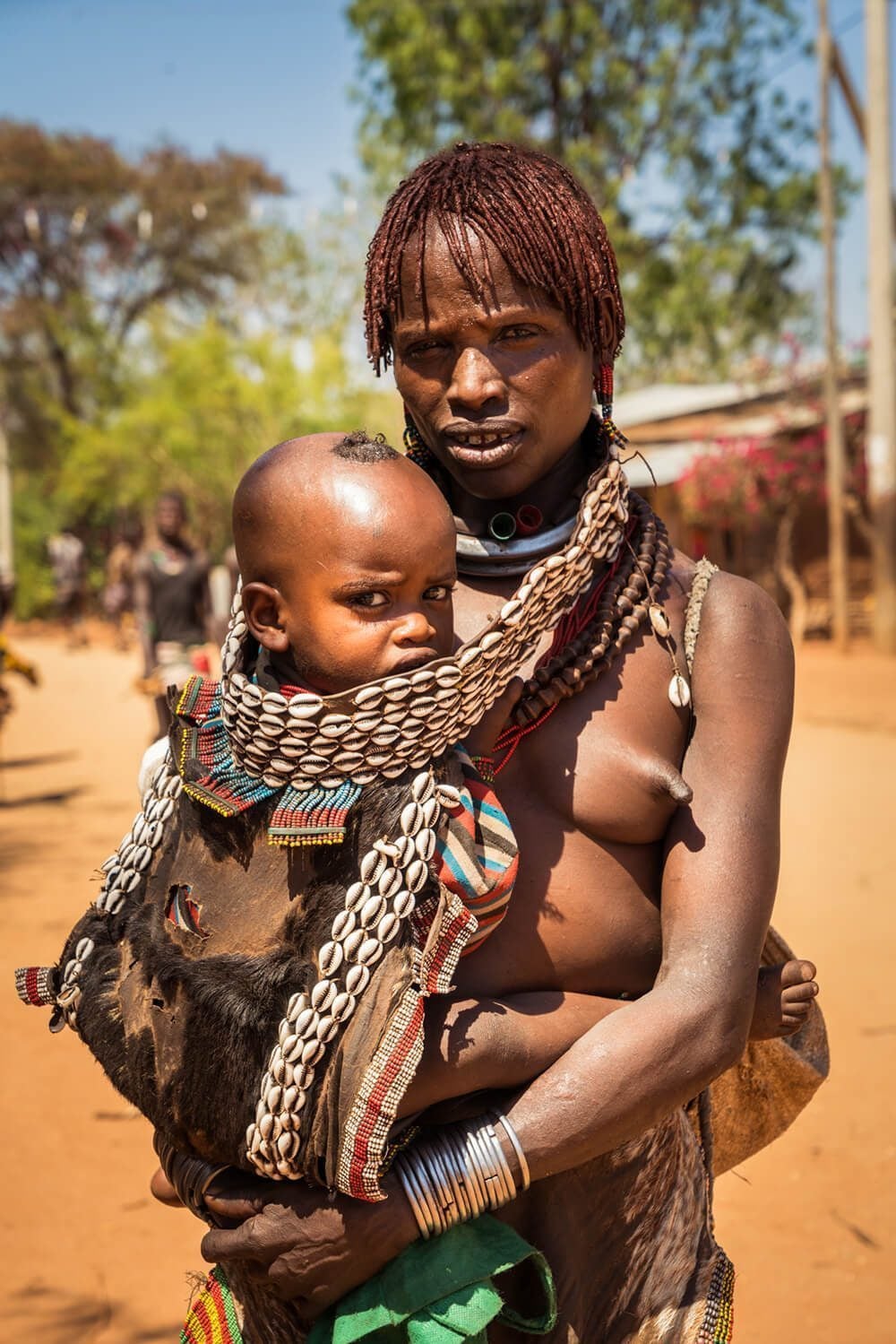 Hamer lady with her baby