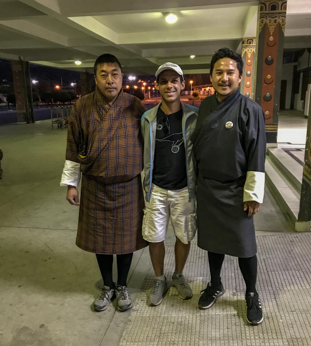 Me with the guides, Bhutan