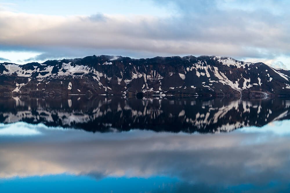 Lake Reflection in Askja, Iceland