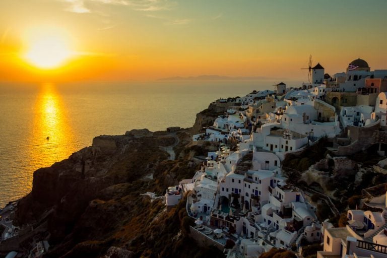 Oia Sunset in Santorini, Greece