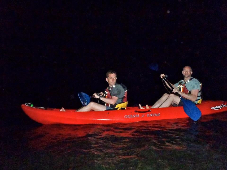 Kayakers at the bio bay