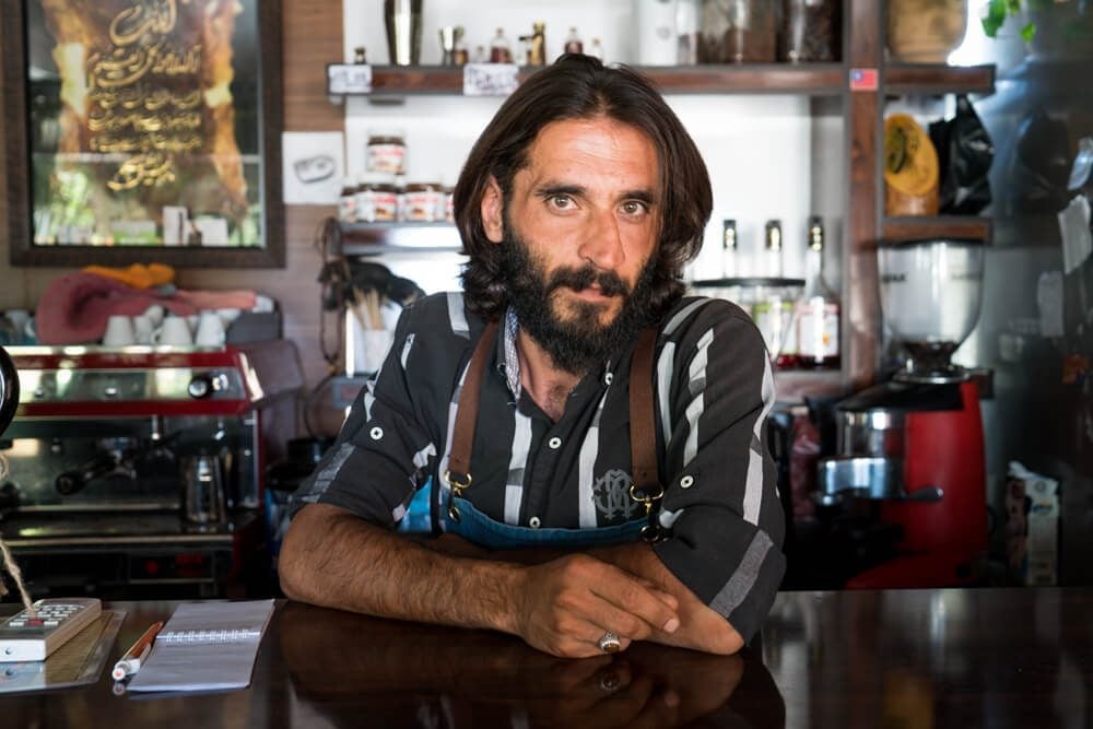 Barista at Abarkooh, Iran