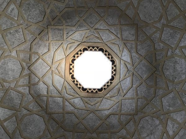 Ceiling at the bazaar in Eqlid, Iran