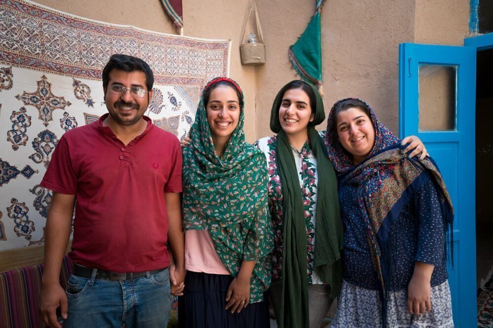 Zoroastrian Family in Taft, Iran